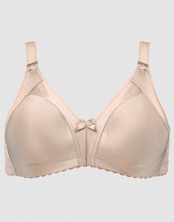 NATURANA Minimiser Soft Bra Moulded Cup Beige in B-F Cups in band sizes 12-24 - Image 4