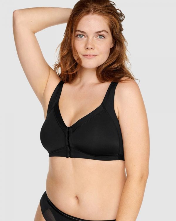 Naturana Wellness Padded Wirefree Front Close Bra 14-22 in A-D cup sizes