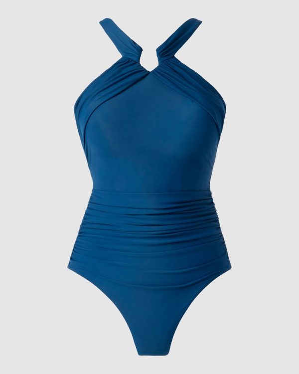 Miraclesuit Rock Solid Aphrodite High Neck Shaping swimsuit - Twilight - Image 4