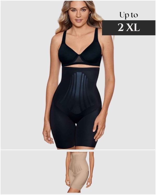 MIRACLESUIT Lycra FitSens Extra High Waist Shaping Thigh Shaper