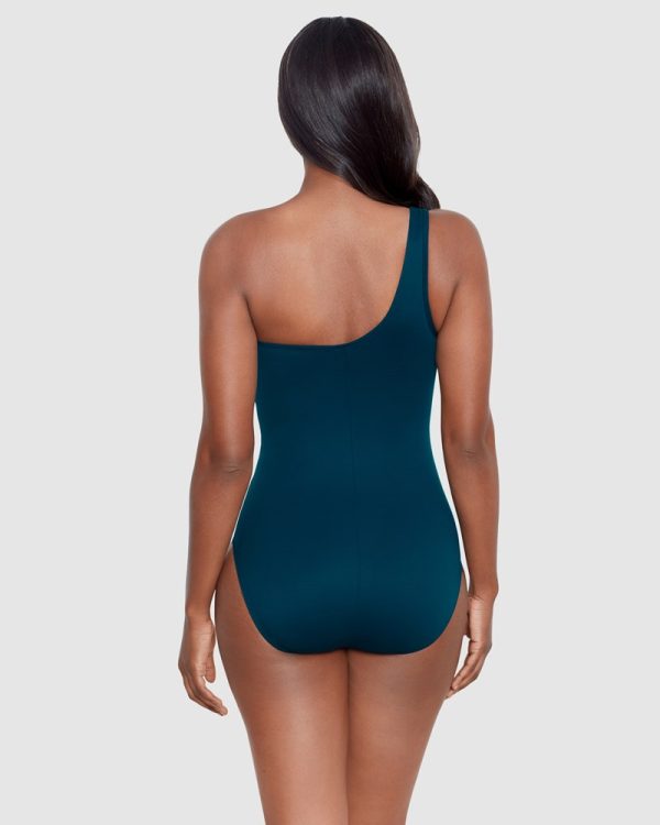 Miraclesuit Network Jena One Shoulder Swimsuit - Nova Green - Image 4