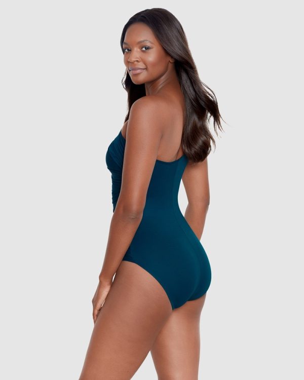 Miraclesuit Network Jena One Shoulder Swimsuit - Nova Green - Image 2