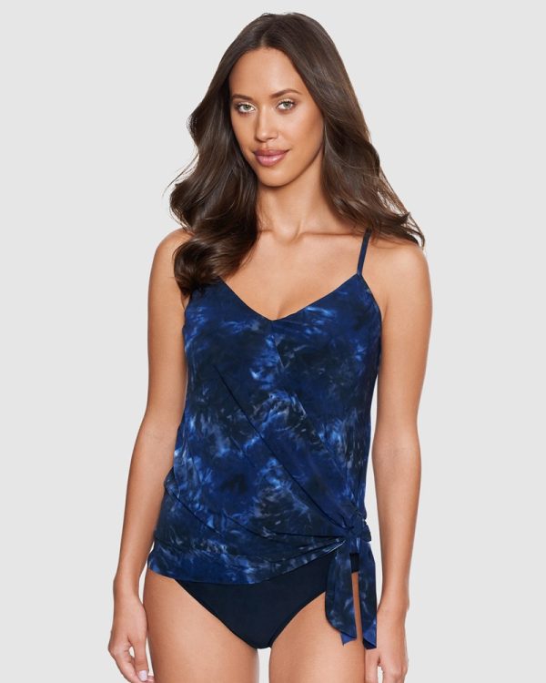 Magicsuit Alex Asymmetrical Side Tie Underwired Tankini Top - Image 2