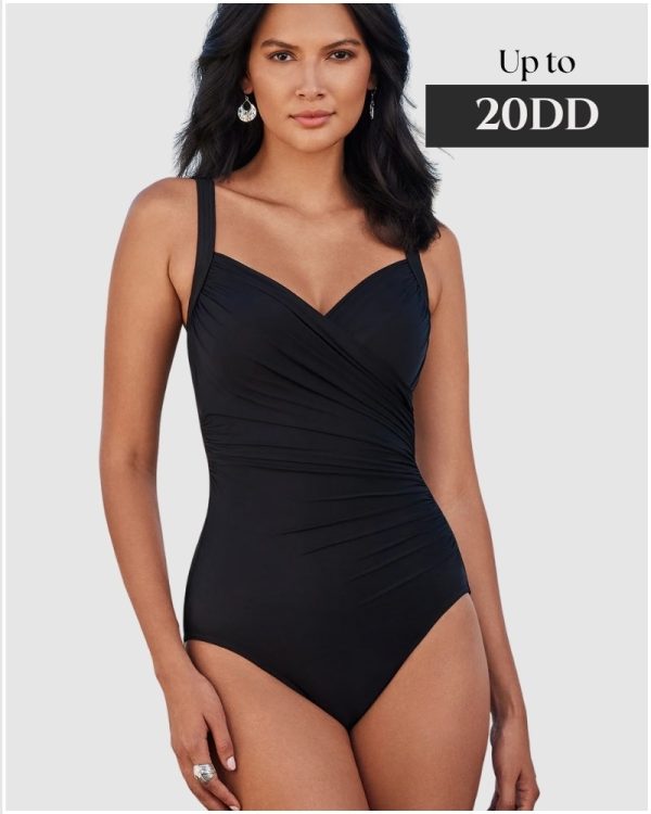 Miraclesuit Must Haves Sanibel DD Cup Underwired Shaping Swimsuit - Black
