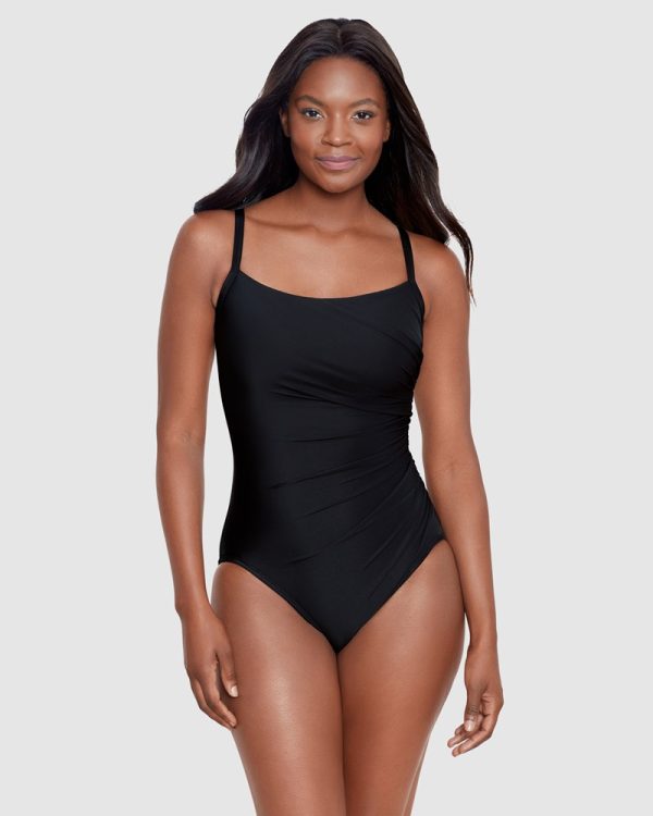 Miraclesuit Rock Solid Starr Underwired One Piece Shaping Swimsuit in Black - Image 2