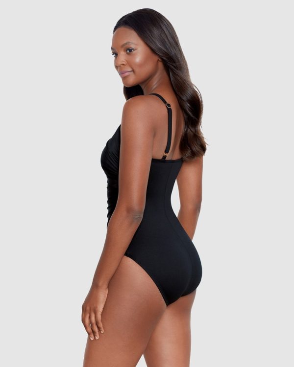 Miraclesuit Rock Solid Starr Underwired One Piece Shaping Swimsuit in Black - Image 3