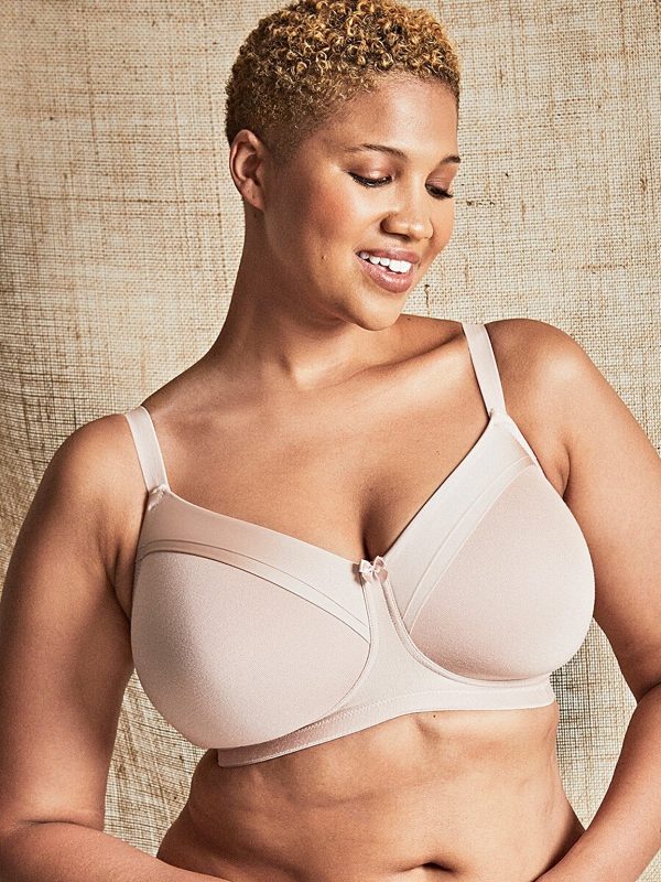 Royce Maisie Soft Mould wirefree T-Shirt bra with Satin trims A - G cups in multiple colours in bands 8-18 - Image 2