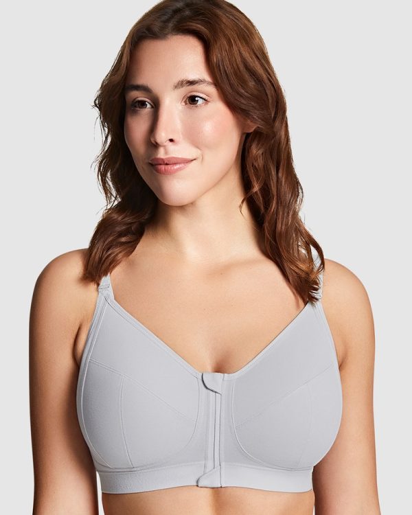 Royce Fearne Front Fastening Wirefree bra with cotton lining E to H cups in bands 10-20 - Image 2