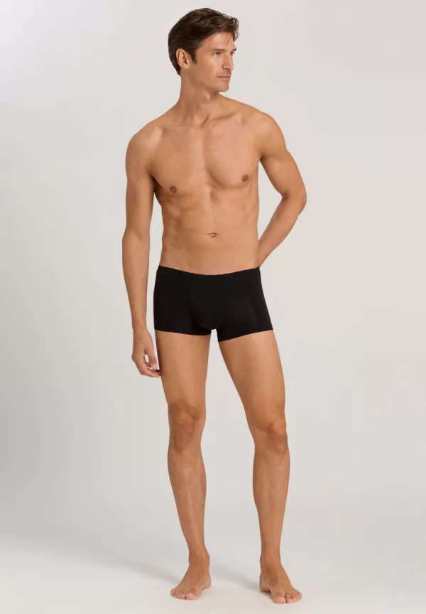 HANRO Men Cotton Sensation Boxer Briefs Black - Image 3