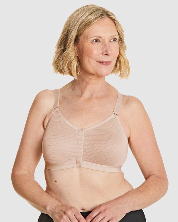 Royce Silver Post Surgery front fastening Wirefree Bra with X-Static Silver technology B - F cup in bands 10-18 - Image 10