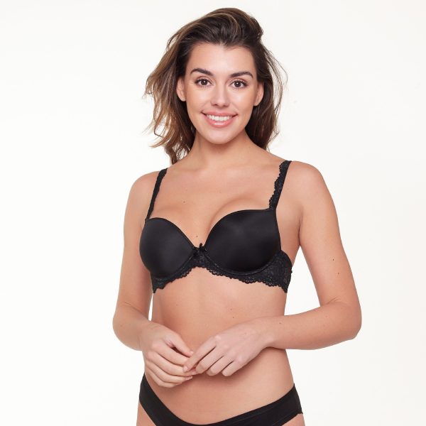 LINGADORE Unifit T-Shirt bra in Blush or Black - Image 2