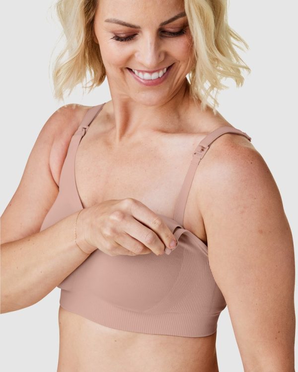 Bravado Body Silk Wirefree Seamless Maternity & Nursing Bra S - 2XL + full cup sizes in Cameo - Image 2