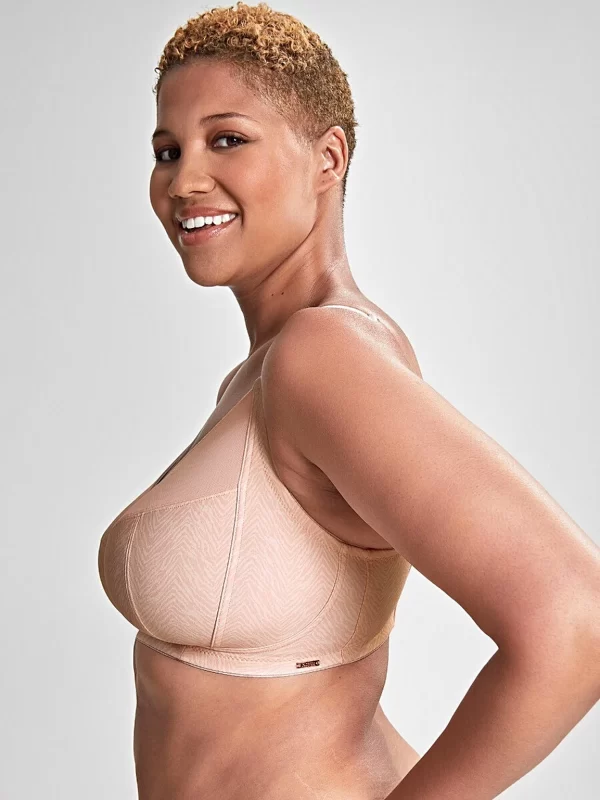 Royce Rosa Wirefree bra in organic cotton blend F - L cups in bands 10-18 - Image 3