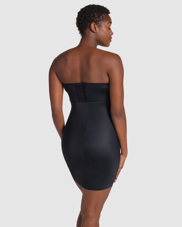 LEONISA Undetectable Skort Shapewear Slip Skirt & Anti Chafe Short in black - Image 2