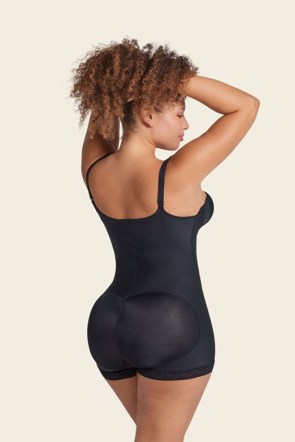 LEONISA TopSculpt Firm Control Cupless Zip Up Body Shaper black - Image 6