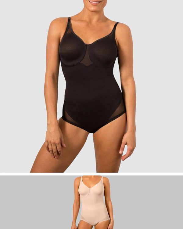 MIRACLESUIT Sheer Shaping Sheer X-Firm Underwire Bodybriefer B-DD body 12-20