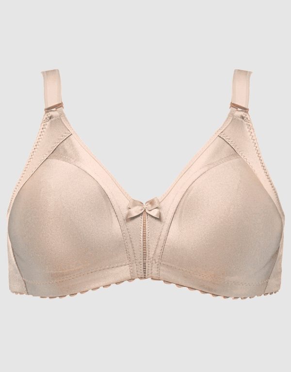 NATURANA Minimiser Soft Bra Moulded Cup Beige in B-F Cups in band sizes 12-24 - Image 4