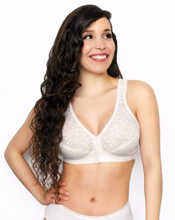 EXQUISITE FORM Front Close Wireless Lace Posture Bra 12-24 in cups B-DD - Image 4