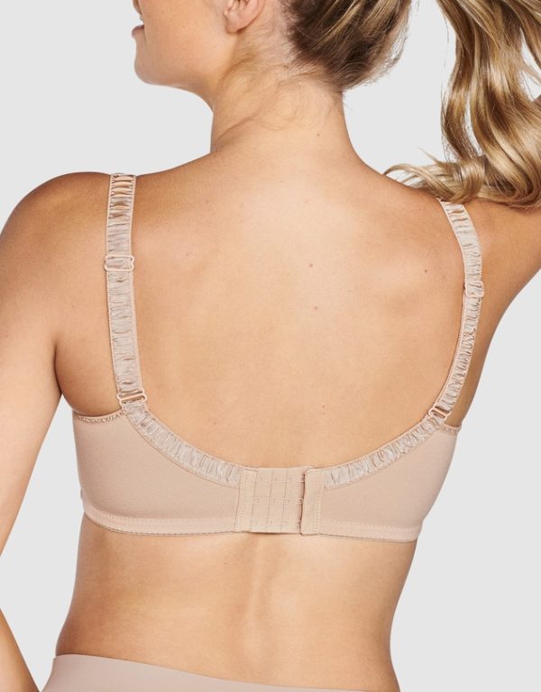 NATURANA Comfort Strap Moulded Wirefree Cotton Bra B-D Cups in band sizes 12-20 - Image 4