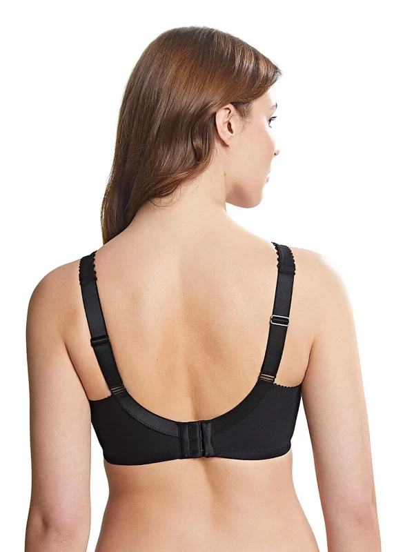 Royce Grace Wirefree Cotton Full Cup Support Bra B-FF cup and bands 10-26 in black - Image 3