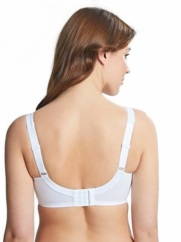 Royce Grace Wirefree Cotton Full Cup Support Bra B-FF cup and bands 10-26 in white - Image 2