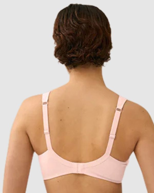 NATURANA The Wednesday Wireless T-Shirt Bra with Padded Straps bands 12-20 A to D cup in Blush - Image 3