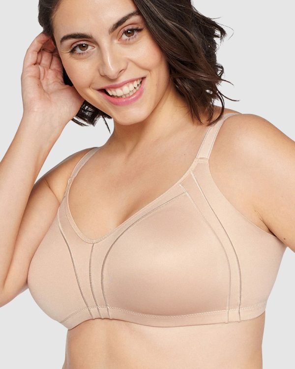 NATURANA Side Smoother Wirefree Minimiser Bra B-E Cups in band sizes 12-24