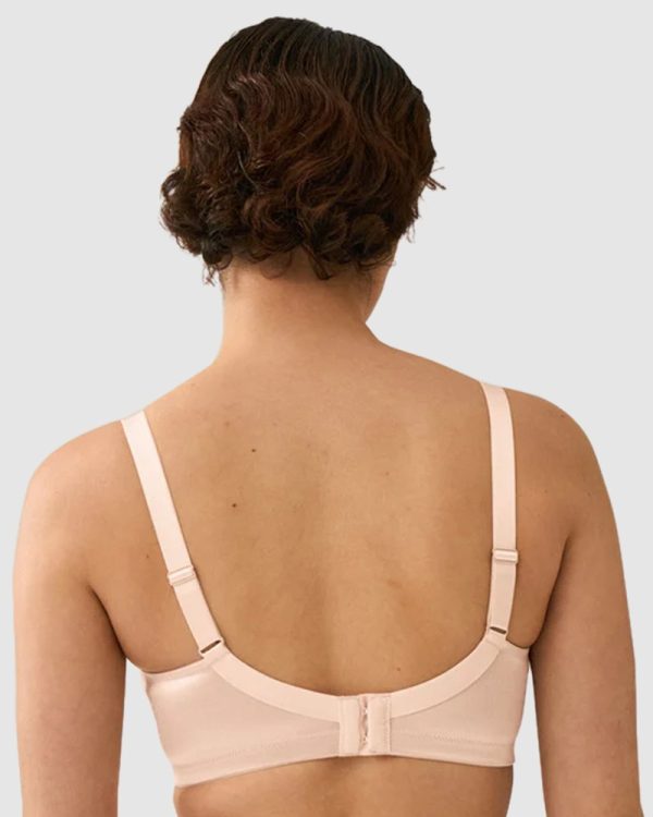 NATURANA Curve Hugger Seamless Wirefree Minimiser Bra in bands 12-22 B to E Cup in Beige - Image 2