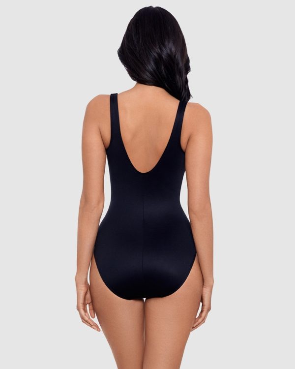 Miraclesuit Network New Vive Underwire Zip Front One Piece Shaping Swimsuit - Image 3