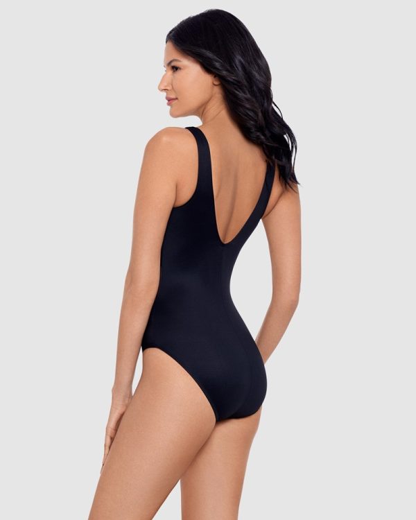 Miraclesuit Network New Vive Underwire Zip Front One Piece Shaping Swimsuit - Image 2