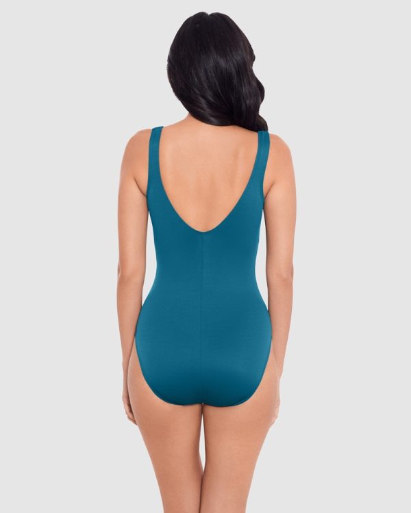 Miraclesuit Avra Underwired High Neck One Piece Shaping Swimsuit - Aegean - Image 2