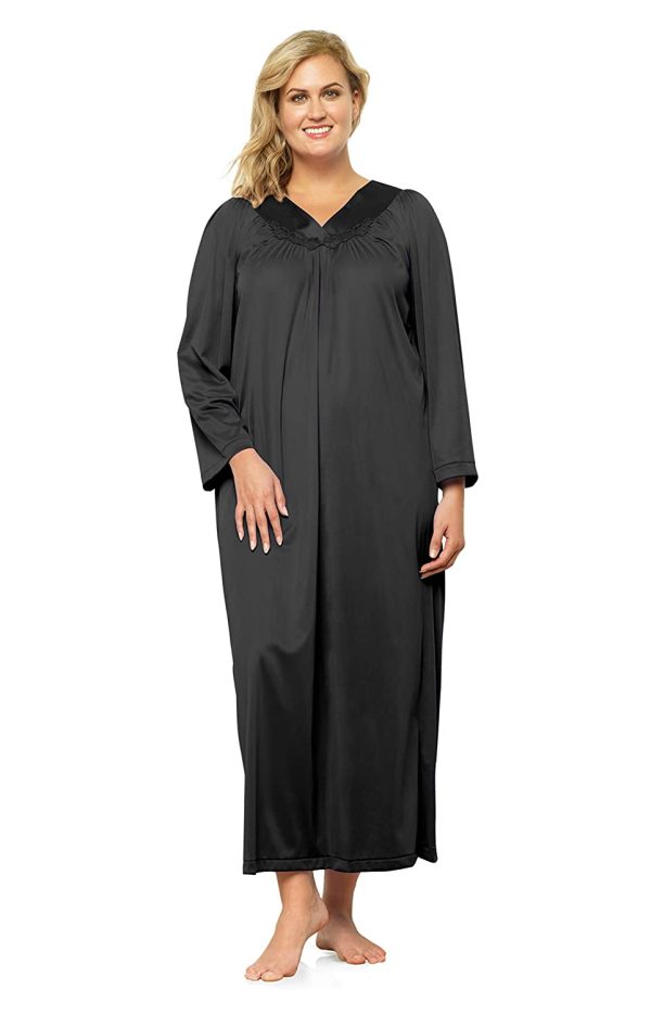 EXQUISITE FORM Long-Length Long-Sleeve Nightgown S-3XL - Image 3