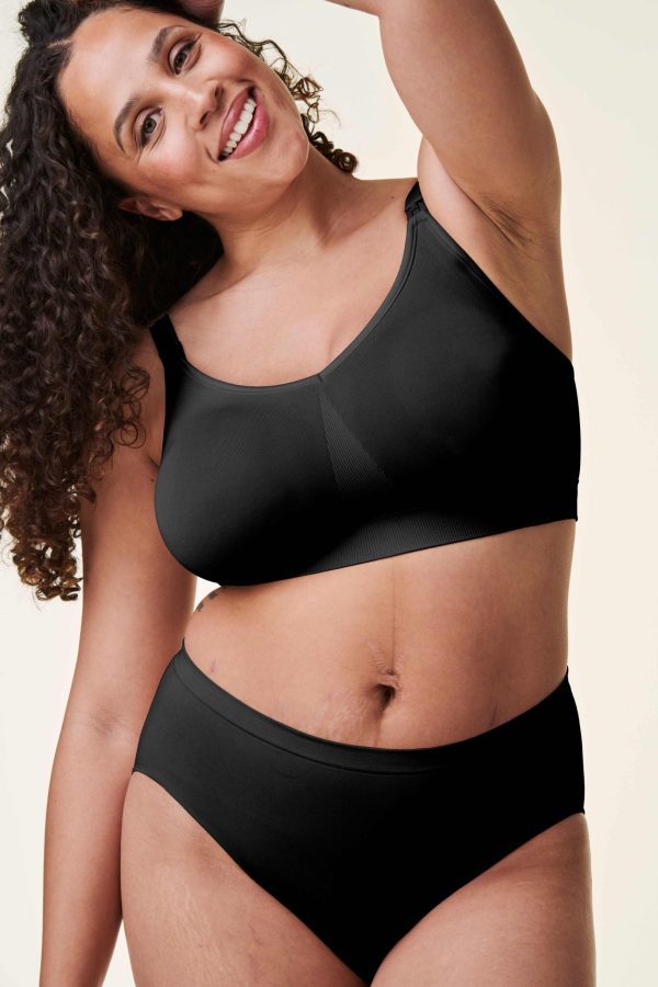 Bravado Body Silk Wirefree Seamless Maternity & Nursing Bra S - 2XL + full cup sizes in Black - Image 4