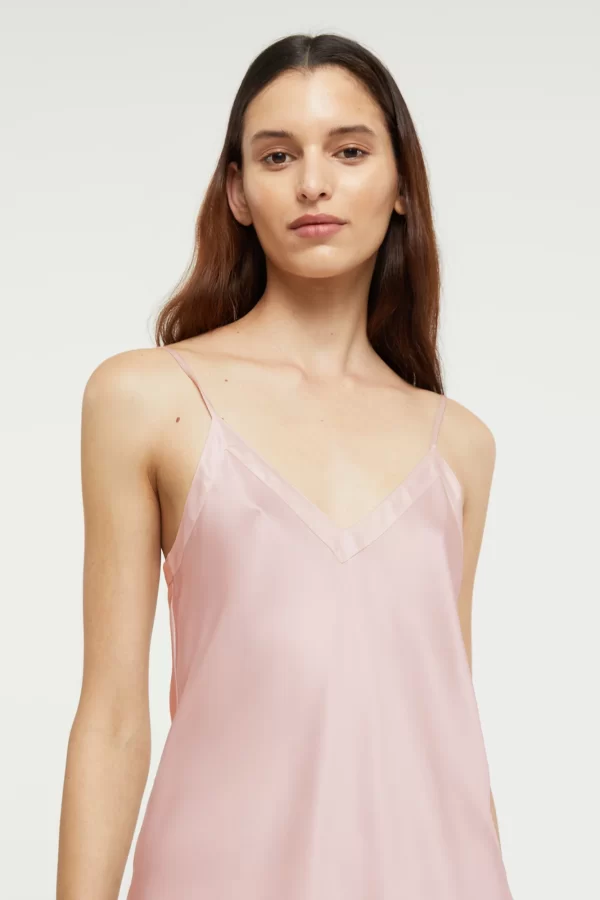 Ginia Pure Silk Camisole in Bridal Rose XS-3XL