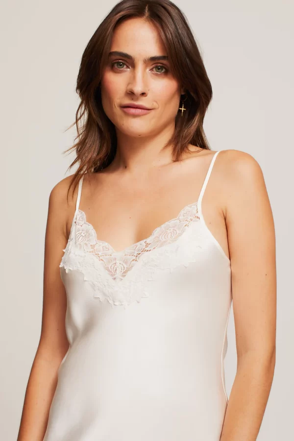 Ginia Pure Silk Lace trim Slip in Creme XS-3XL - Image 5