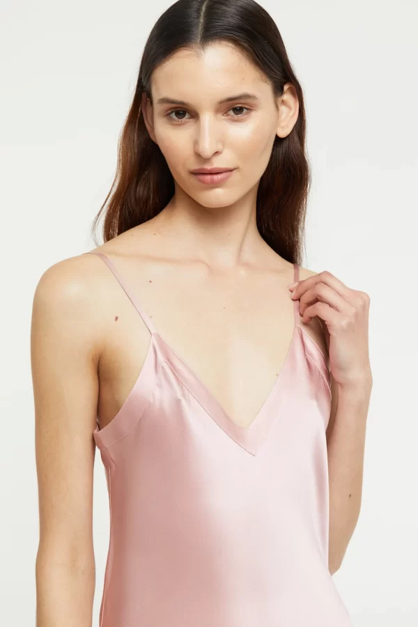 Ginia Pure Silk Slip in Bridal Rose XS-2XL - Image 5