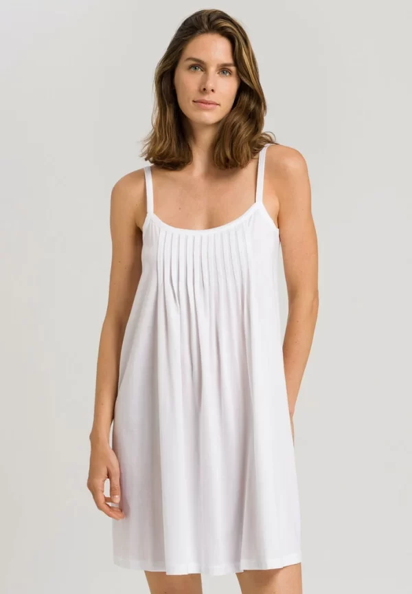 HANRO Juliet Spaghetti Nightdress 90cm in White