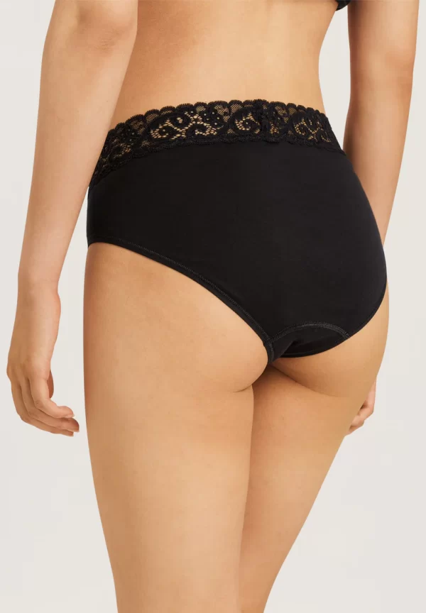 HANRO Moments Midi Briefs in Black - Image 2