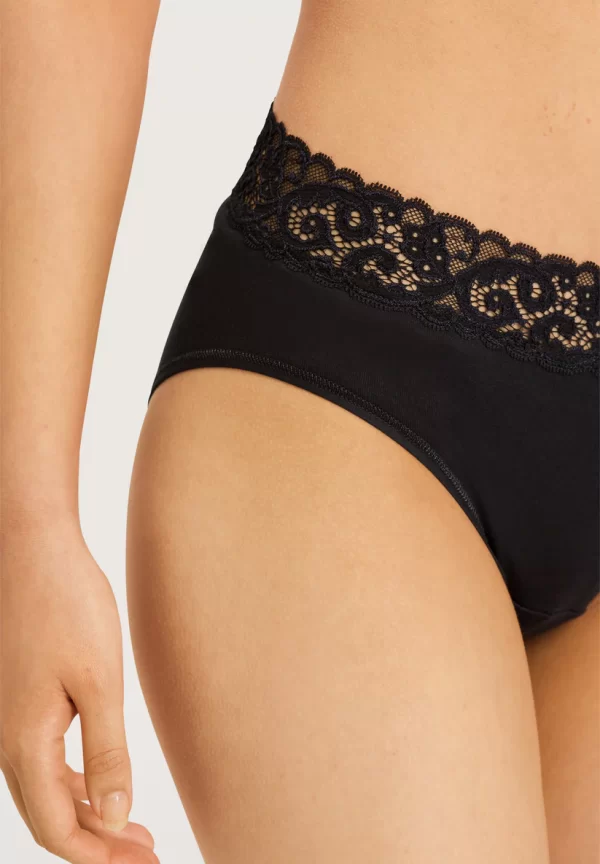 HANRO Moments Midi Briefs in Black - Image 4