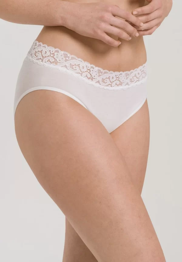 HANRO Moments Midi Briefs in White