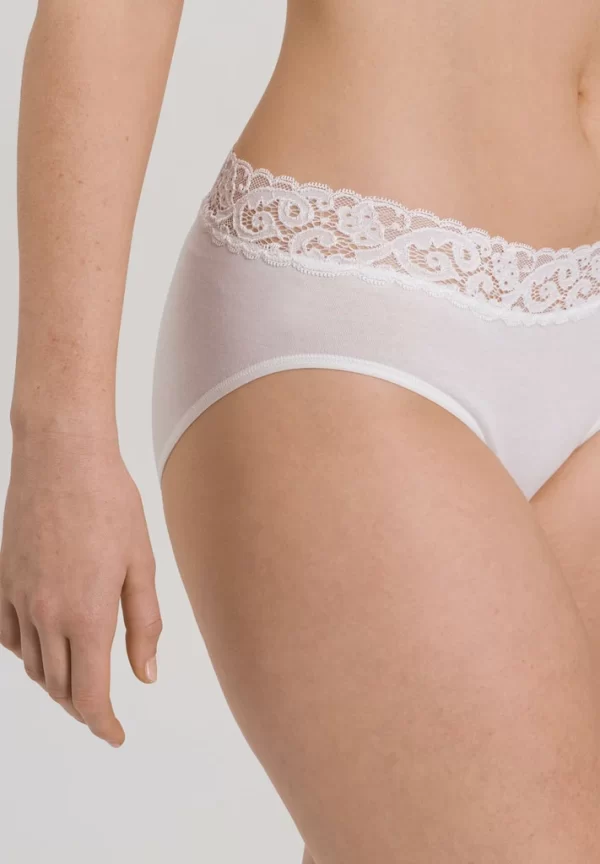 HANRO Moments Midi Briefs in White - Image 4