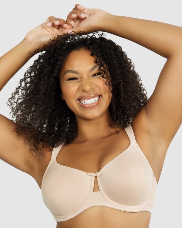 PARFAIT Erika Everyday Seamless Wired T-Shirt Bra 10-18 band C to H cup - Beige