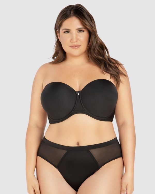 PARFAIT Elise Multiway Seamless Strapless Bra sizes 8D-16H & 18C-20G Black & Bare - Image 3