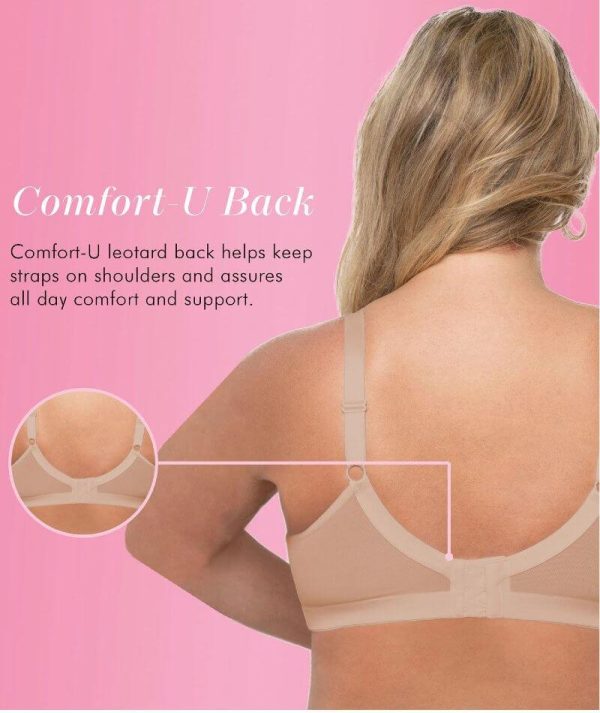 EXQUISITE FORM Fully® Soft Cup Supportive Wirefree Bra With Embroidery White 14-26 C-E cups - Image 2