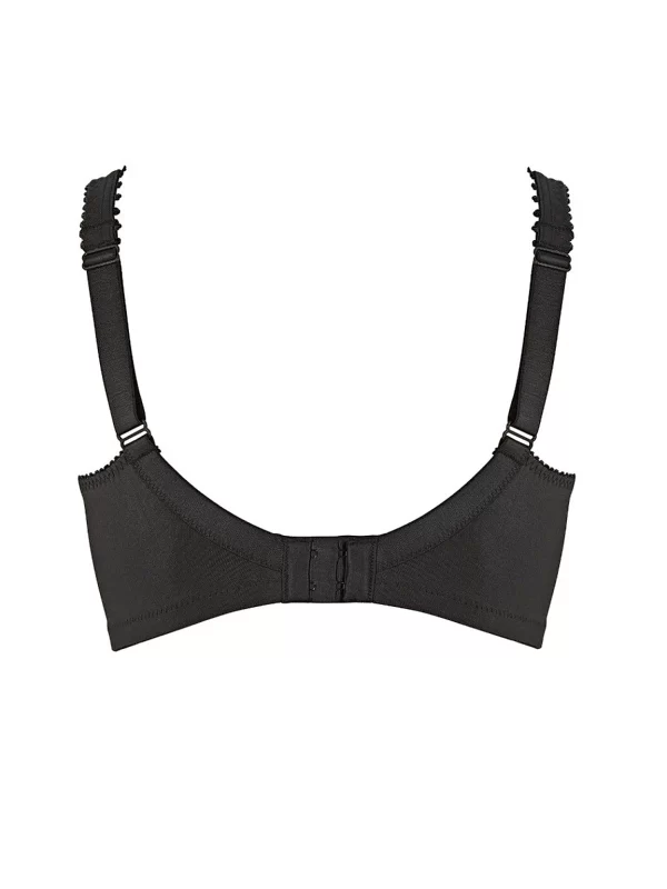 Royce Grace Wirefree Cotton Full Cup Support Bra B-FF cup and bands 10-26 in black - Image 7