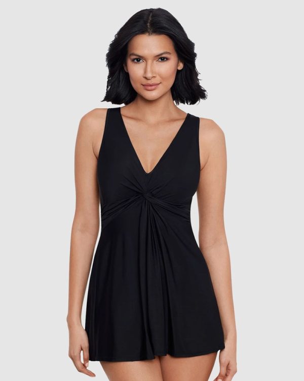 Miraclesuit Must Haves Marais Short Shaping Swimdress in Black