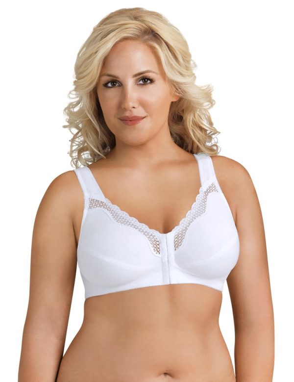 EXQUISITE FORM Front-Close Cotton Posture Control Bra 12-24 in cups B-E - Image 6