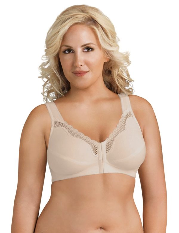 EXQUISITE FORM Front-Close Cotton Posture Control Bra 12-24 in cups B-E - Image 8