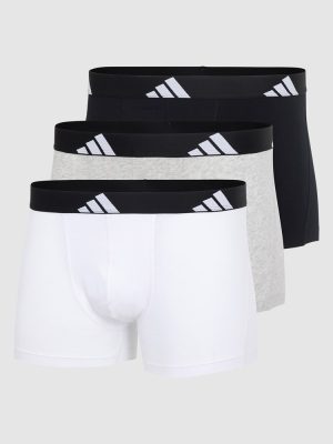 ADIDAS 3 Pack Active Flex Cotton Trunk Underwear assorted 917 colourway