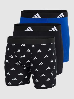 ADIDAS 3 Pack Active Flex Cotton Boxer Brief Underwear assorted 913 colourway